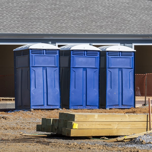 what is the expected delivery and pickup timeframe for the portable restrooms in North St Paul MN